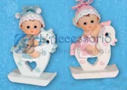 Cake topper Dondolo rosa o celeste