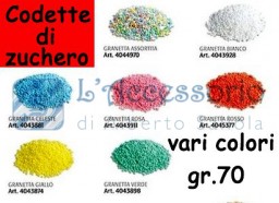 Codette di zucchero vari colori