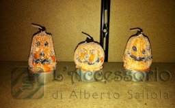 Candele zucca Halloween ghiacciata cm.5 (6pz)