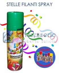 Cotillons: stelle filanti spray