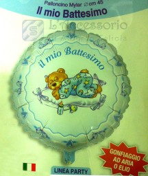 Palloncino in mylar 18 pollici Il mio battesimo celeste