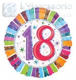 Palloncino in mylar 18 pollici 18 anni