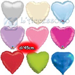 Palloncino in mylar 18 pollici Cuore vari colori