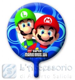 Palloncino in mylar 18 pollici Super Mario Bros