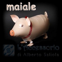 Palloncino in mylar airwalker Maiale