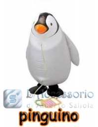 Palloncino in mylar airwalker Pinguino