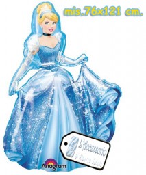 palloncino in mylar airwalker Cinderella