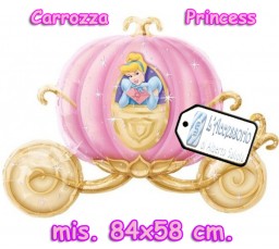 palloncino in mylar super shape carrozza Princess